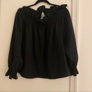 Tuckernuck Marguerite Blouse in Black size XL